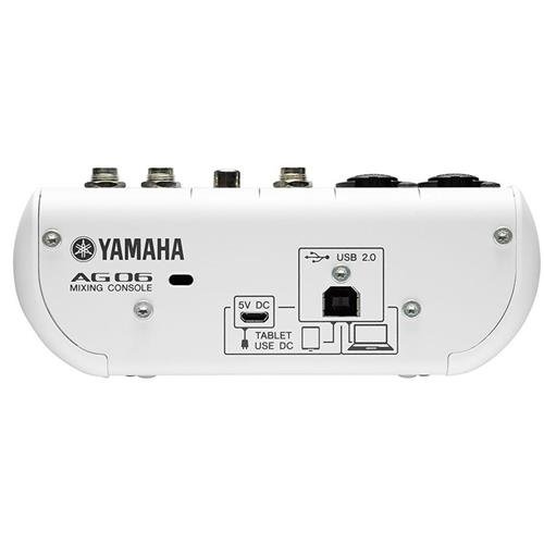 Amazon.com: Yamaha AG06 6-Channel Mixer / 2 Microphone , White 